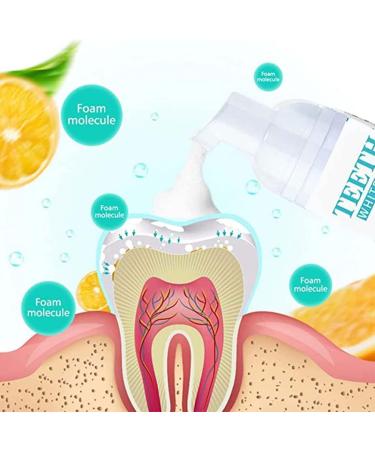 Yuyuando Teethaid Mouthwash & Whitening Toothpaste Foam - 50ml Natural Peppermint (3 Pack) | Teeth Whitening & Oral Care - Buy Online on GoSupps.com