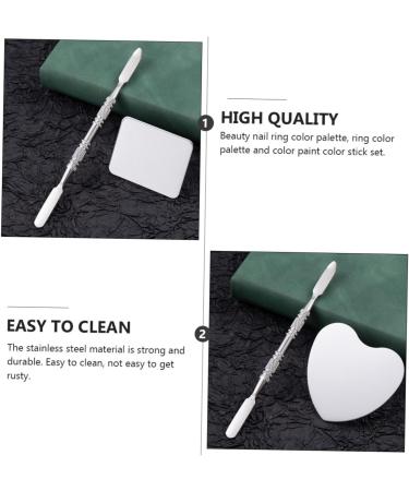 minkissy 3 Sets Ring Palette Nails Accessories Nail Holders for Painting Nails Nail Kits Makeup Artist Tool Nail Art Accessories Nail Art Tools Cosmetic Combination Stainless Steel Material - Buy Online on GoSupps.com