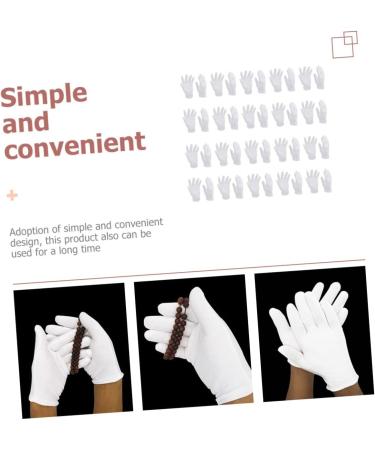 16 Pairs White Cotton Gloves Tool Gloves Black Cotton Gloves Warm Gloves Cotton Inspection Gloves Ladies Mittens Polishing Gloves Industrial Gloves Soft Jewelry Work - Buy Online on GoSupps.com