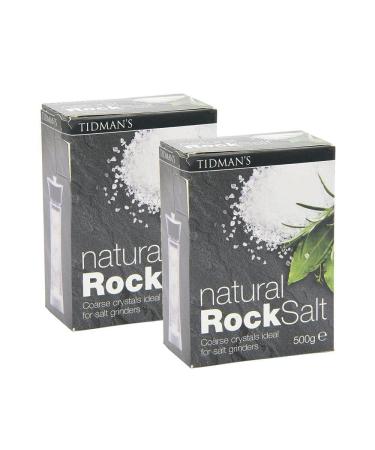 Tidman's Natural Rock Salt | Coarse Crystals | Natural Seasoning | Healthy diet | 500g (Pack of 2) - Buy Online on GoSupps.com