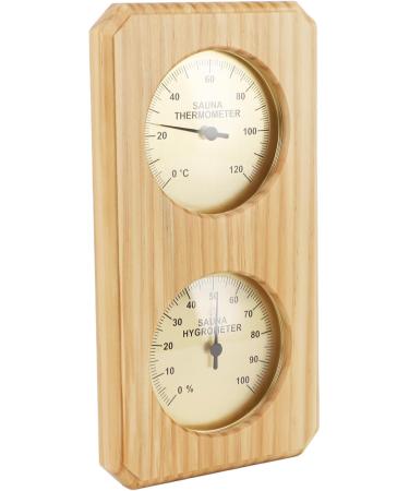 Sauna Thermometer Hygrometer | 2 in 1 Hygrothermograph with Golden Plate for Bathroom | Accurate Humidity & Temperature Measurement - Buy Online on GoSupps.com