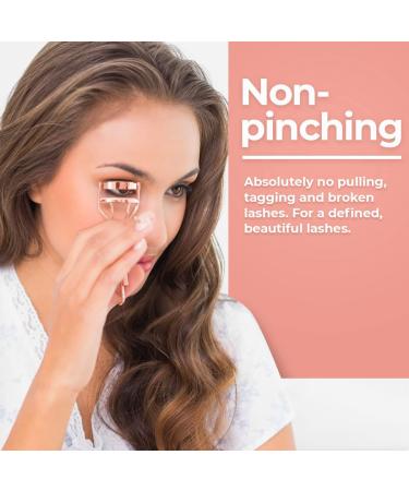 Rose Gold Eyelash Curler Kit with 5 Replacement Pads - Universal Lash Curler for Women - Buy Online on GoSupps.com