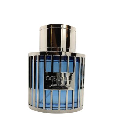Maison d'Orient OCEAN BLUE Cologne for Men an Aromatic Woody Fragrance with Fresh Citrus Woods and Vanilla 3.4 Oz