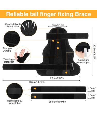 Adjustable Finger Splint Brace for Ring & Pinky Finger | Trigger Finger Splint | Pain Relief & Arthritis Support | Reversible Immobilizer for Right & Left Hand - Buy Online on GoSupps.com