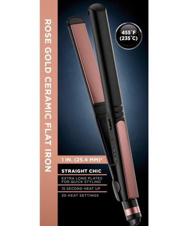 InfinitiPro by Conair Rose Gold 1-inch Ceramic Straightener CS810RGXC 1 Count (Pack of 1) Rose Gold - Buy Online on GoSupps.com
