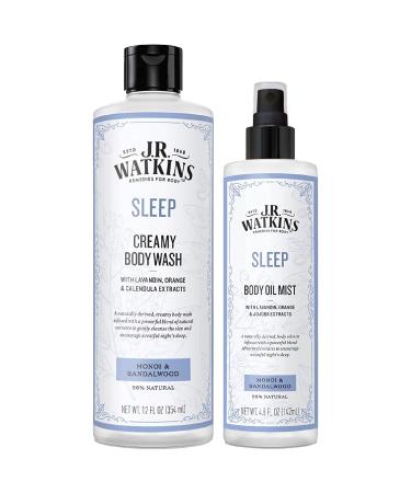 J.R. Watkins Sweet Dreams Gift Set Kit  SLEEP Creamy Body Wash & SLEEP Body Oil Mist