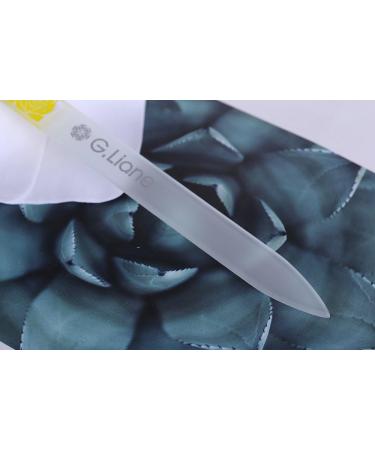 Premium Glass Nail File with Case G.Liane Professional Crystal Fingernail Files Perfect Manicure Set for Women Men Kids Nail Care Gift Set (Rose Yellow) - Buy Online on GoSupps.com