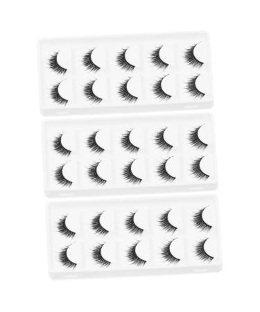Beavorty 15 Pairs short false eyelashes reusable eyelashes false lashes Makeup lash makeup eyelashes reusable manmade eyelashes 3d fake eyelashes Accessories fluffy 6d artificial fiber