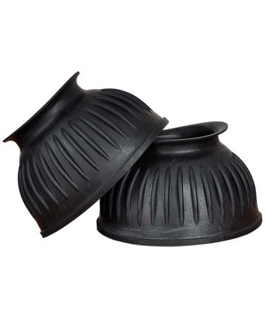 TdeT Rubber Hoof Protectors Closed Black XXL