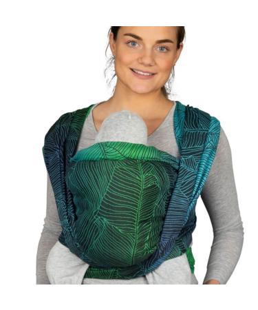 Hoppediz woven baby sling from birth newborn to toddler 100% KBA cotton (organic) Grenada Black 4.60 m Grenada Black 4.60 x 0.70 m