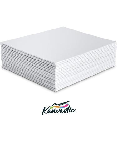 Artist Quality 8x10 Canvas Boards - 20 Pack, Triple Primed with Gesso, Pure Cotton, Individually Wrapped - Buy Online on GoSupps.com