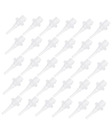 Ear Cleaner 60 Pcs Ear Washer Nozzle Tip Cleaner Cleaning Stuff Ear Washer Tips Hear Ear Cleaner Tips Ear Cleaner Replacement Tips Conical Bottle Ear Washer Nozzles Tool Whitex2pcs 2.8X1.1X1.1CMx2pcs