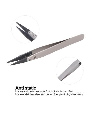 High-Quality Plastic & Stainless Steel Tweezers | Carbon Fiber Design for Aerospace & Microelectronics - Buy Online on GoSupps.com