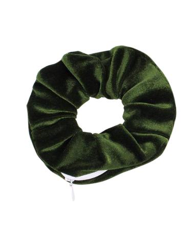 Colorful Velvet Scrunchies for Girls & Women | Hair Ties with Hidden Zipper Pocket | 3 Pack Hair Accessories - Buy Online on GoSupps.com