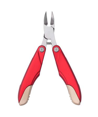 Toenail Clippers for Thick Nails Toe Nail Clipper for Ingrown or Thick Toenails Trimmer and Professional Podiatrist Toenail Nipper for Seniors(Red)