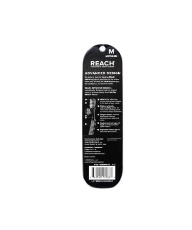 REACH Advanced Design Medium Toothbrush 3-Pack - Reach Every Hard-to-Reach Place - Buy Online on GoSupps.com