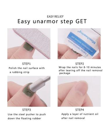 100PCS Acetone Nail Polish Remover Pads - Quick Individually Wrapped Wipes for Easy Polish Removal | International Shipping Available - Buy Online on GoSupps.com