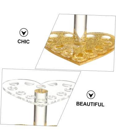 Hemoton 4 Pcs Nail Art Heart Pen Holder Makeup Brush Nail Art Painting Pen Rack Lip Liner Organizer Make up 8.7X8.5X6.8cmx2pcs Assorted Colorx2pcs - Buy Online on GoSupps.com