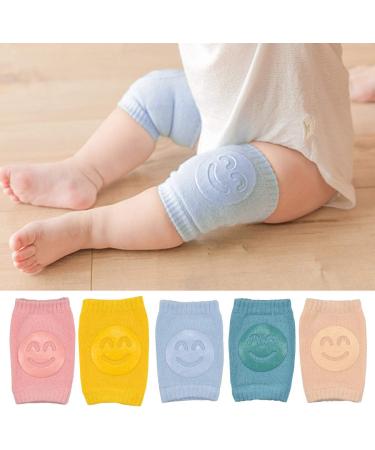 Pagezol Baby Crawling Knee Pads - 5 Pairs | Breathable Anti-Slip Leg Warmers for Toddler | Adjustable Elastic Knee Protectors for Infant Kids 0-24 Months - Buy Online on GoSupps.com