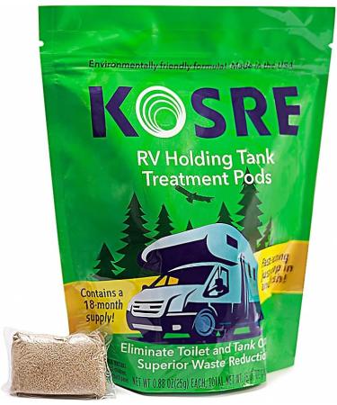 RV Holding Tank Treatment - Fast-Acting 18-Pod & Nature-Friendly Monthly Supply for Effortless RV Maintenance - Buy Online on GoSupps.com