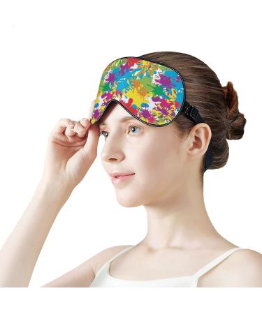 Buy Crazy Camouflage Colored Blots Sleep Mask for Women - Adjustable Eye Shades & Elastic Strap - International Shipping Available - Buy Online on GoSupps.com