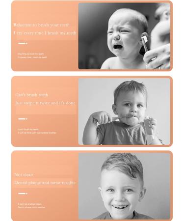 Children's Manual Toothbrush 360 Full Mouth Manual Silicone Toothbrush Care for Children's Oral Health Suitable for Children Aged 2-12 Orange-Small Small Orange - Buy Online on GoSupps.com