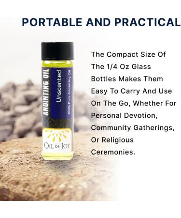 Anointing Oil Unscented 1/4oz (Pack of 6) - Oil of Joy for Prayers | Healing Protection & Blessings - Buy Online on GoSupps.com