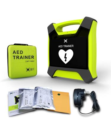 AED Trainer XFT Professional AED Training Kit CPR Training Equipment Training Device Automatic External Defibrillator Simulator for First Aid Trainee Beginner(XFT-120G)