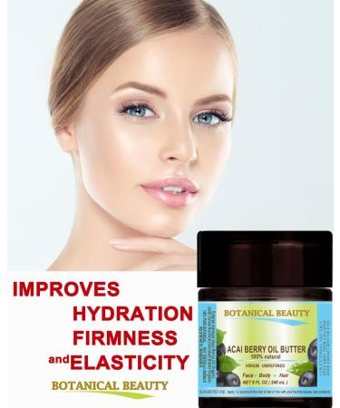 Botanical Beauty ACAI BERRY OIL BUTTER 100% Natural Pure Virgin Unrefined RAW for FACE SKIN BODY DAMAGED HAIR NAILS. Natural Sources of Vitamin C and Vitamin E (4 Fl Oz) 4 Fl Oz (Pack of 1) - Buy Online on GoSupps.com