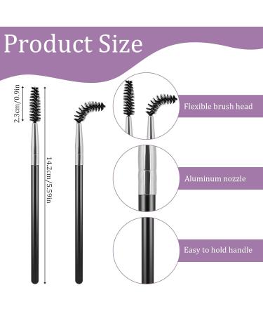 10-Pack Professional Eyebrow & Lash Brushes - Reusable Makeup Tools for Perfect Eyebrows - International Shipping Available - Buy Online on GoSupps.com