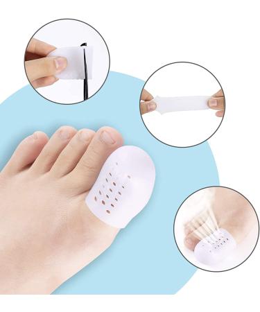 Breathable Gel Toe Cap Protector - 10PCS Silicone Sleeve for Toe Relief from Corns, Blisters, and Hammer Toes - Reduce Friction and Provide Comfort - Buy Online on GoSupps.com