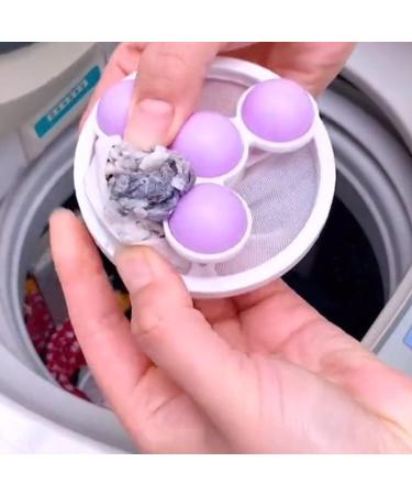 Ranuw 2022 Floating Hair Filtering Mesh Removal Washing Machine Mesh Filter Mesh Bag Hair Filter Net Pouch Reusable Bag Filter Mesh Bag Purple - Buy Online on GoSupps.com