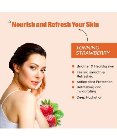 Buy Strawberry Body Wash | Refreshing & Invigorating | Acne-Fighting | Paraben & Cruelty Free | 300ml - All Skin Types - Buy Online on GoSupps.com