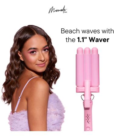 Mermade Hair Style Wand | 3 in 1 Interchangeable Curling Iron for Beach Waves - International Shipping Available - Buy Online on GoSupps.com