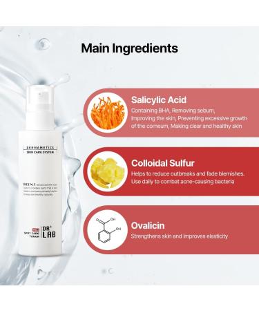 DR+LAB Red Spot Care Toner 5.07 fl oz /150ml Pore Refining Tightening pH Balance for Acne Prone Sensitive Skin Korean Skincare - Buy Online on GoSupps.com