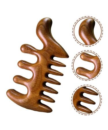 Combined Brake Head Massage & Care Camp Chamber - Wooden Wide Tooth Comb for Curly Hair | Ideal for Men - Buy Online on GoSupps.com