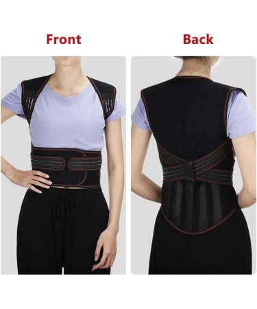 Tourmaline Self-Heating Full Back Support Belt 108Pcs Magnets Waist Brace Back Posture Vest Spine Shoulder Posture Correction Belt (Size : Large) (X) (Medium) - Buy Online on GoSupps.com