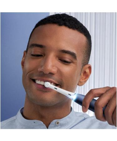 Oral-B io Series 7 Electric Toothbrush - 5 Cleaning Modes 2 Brush Heads Travel Case Sapphire Blue - Buy Online on GoSupps.com