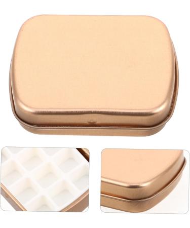  OFFIGAM Nail Palette Nail Polish Palette Empty Nail Polish Holder Compartments Palette Compact Nail Palette Nail Polish Storage Box Lipstick Palette Highlighter Makeup Palette Metal Plastic Golden - Buy Online on GoSupps.com