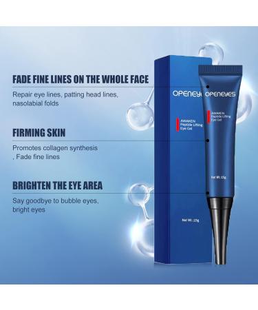 OPENEYES Awaken Peptide Lifting Eye Gel Openeyes Peptide Eye Gel Open Eyes Peptide Openeyes Lifting Eye Gel Men Eye Cream for Dark Circles and Puffiness (4Pcs) - Buy Online on GoSupps.com