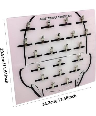 Hair Extension Holder Hair Extension Board With Clip For Hairpieces Hair Separator Extension Board Wig Sectioning Display Grafting Plate Hair Hanger For Hairpieces Home And Salons Shop light pink - Buy Online on GoSupps.com