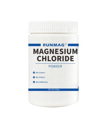 RUNMAG Natural Magnesium Chloride Powder Food Grade 300g(10.58oz)/Bottle