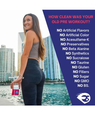 Organic Vegan Pre Workout Pills for Endless Energy, Endurance, and Laser Focus | Nitric Oxide Beet Blend for Pump | No Jitters or Crash | 60 Natural Pills for Men & Women - Buy Online on GoSupps.com