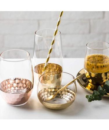 Molieeigin 300PCS Biodegradable Gold Paper Straws Bulk Straws for Birthday Wedding Baby Shower Celebrations and Supplies - Buy Online on GoSupps.com