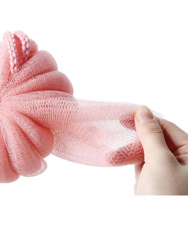 Bath Sponge Shower Loofah - Green Mesh Pouf for Exfoliation | Bath Spa Scrubber Ball for Men and Women - Bathing Accessories - Buy Online on GoSupps.com