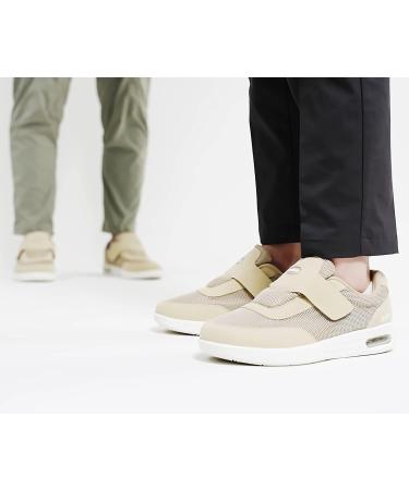 KWUKOTY Women's Diabetic Shoes | Adjustable Lace-Free Sneakers for Plantar Fasciitis/Edema | Wide Size 6.5-10 (Black) - Buy Online on GoSupps.com