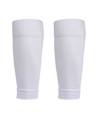 Genetic leg compression cuffs leg cuffs and shin-rail support-women men's footless leg support to run cycling fitness shin splint swelling e: junior model-white