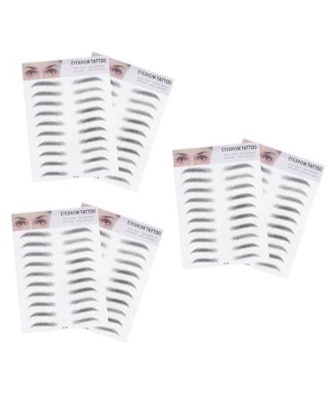 FOMIYES 6 Pcs 3d Eyebrow Stickers Natural Eyebrow Stickers Eyebrows Artificial Eyebrow Water Proof Tool 6d