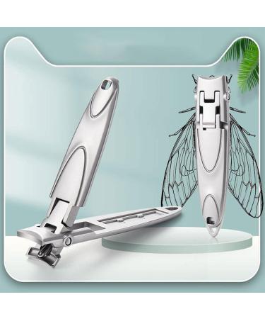 SVAASA Nail Clippers Ultra Thin Nail Clippers Black Silver Nail Cutters Trimmer Portable Manicure Scissor Nippers Pedicure Tool - Buy Online on GoSupps.com