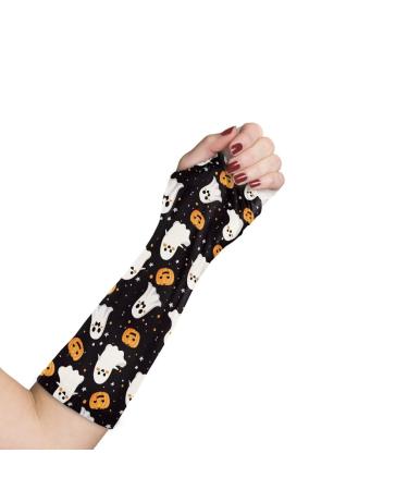 Cast Shower Cover Arm Adults Soft Comfortable Cast Protector for Shower Arm Child Cast Bag Reusable Cast Sleeve for Shower or Swim-Halloween Cute Ghost Pumpkin Halloween Cute Ghost Pumpkin Medium